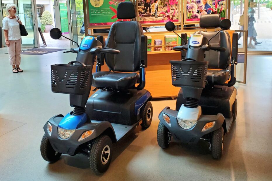 Ezze mobility scooters at RHS Wisley flower show